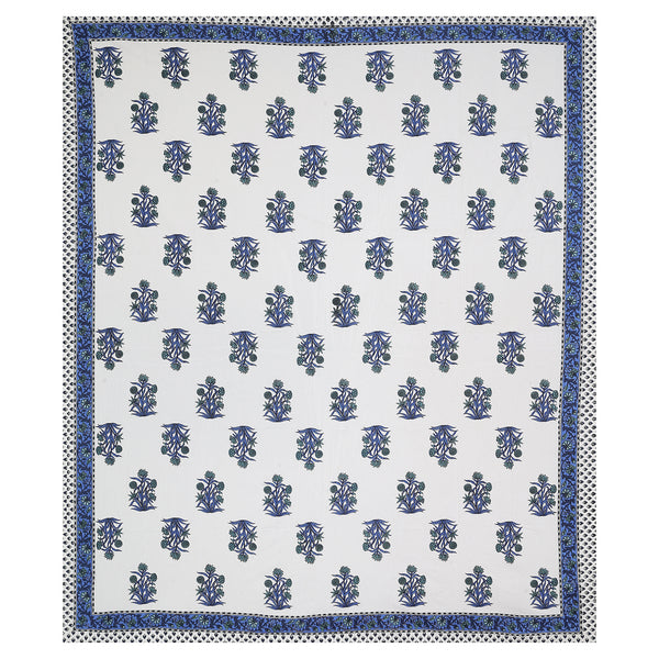 Sanganeri Printed Badsheet 100% cotton With Two Plow Covers.