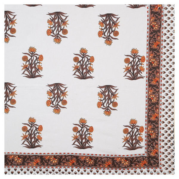 Sanganeri Printed Badsheet 100% cotton With Two Plow Covers.