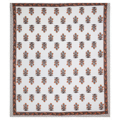 Sanganeri Printed Badsheet 100% cotton With Two Plow Covers.
