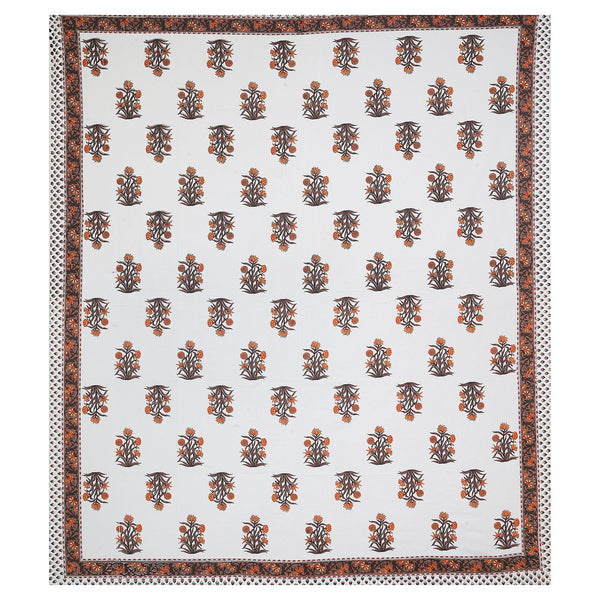 Sanganeri Printed Badsheet 100% cotton With Two Plow Covers.
