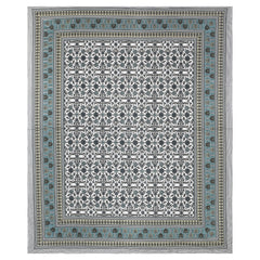 Sanganeri Cotton Bedsheet with a traditional ethnic print with two plow covers