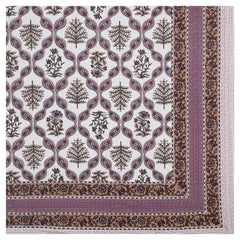Sanganeri Cotton Block Printed Bedsheet with two matching pillow covers