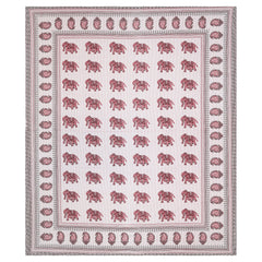 Sanganeri  Hand Block Printed Cotton Bedsheet With Two Plow Covers