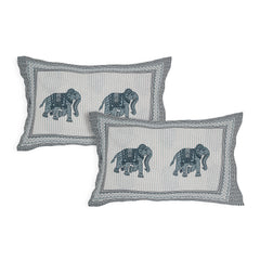 Sanganeri  Cotton Bedsheet with two pillow covers, featuring  ethnic pattern.