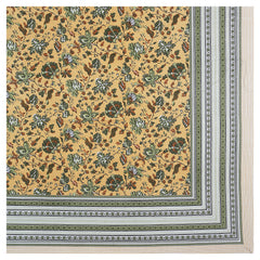 Sanganeri Hand Block Printed Bedsheet with pillow covers, likely made of cotton with two plow covers
