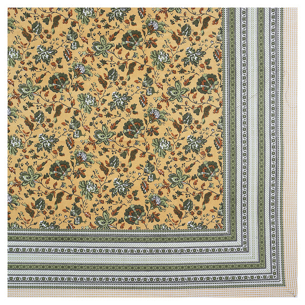 Sanganeri Hand Block Printed Bedsheet with pillow covers, likely made of cotton with two plow covers