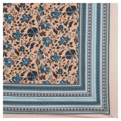 Sanganeri  Printed Bedsheet with pillow covers, likely made of cotton with two plow covers
