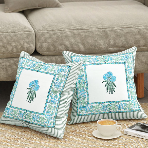 Canvas Blossom Cushion Covers - Premium Printed Designs for Elegant Home Decor