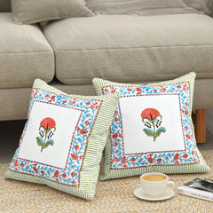Canvas Blossom Cushion Covers - Premium Printed Designs for Elegant Home Decor