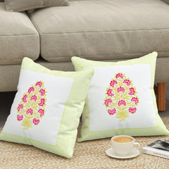 Canvas Blossom Cushion Covers - Premium Printed Designs for Elegant Home Decor