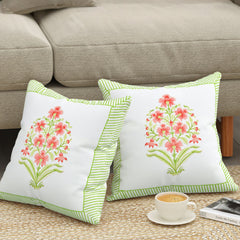 Canvas Blossom Cushion Covers - Premium Printed Designs for Elegant Home Decor