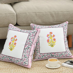 Canvas Blossom Cushion Covers - Premium Printed Designs for Elegant Home Decor