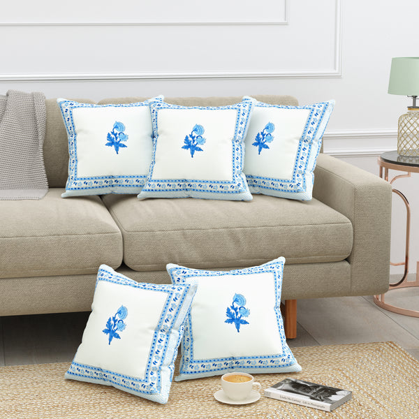 Canvas Blossom Cushion Covers - Premium Printed Designs for Elegant Home Decor