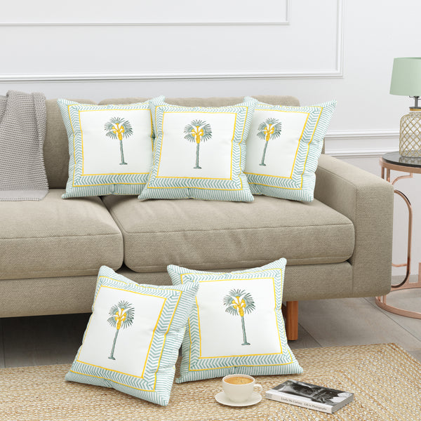 Canvas Blossom Cushion Covers - Premium Printed Designs for Elegant Home Decor