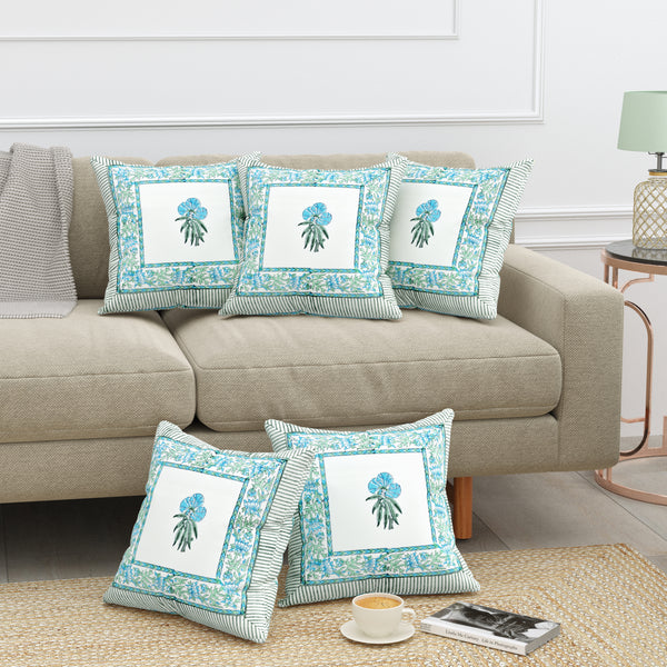 Canvas Blossom Cushion Covers - Premium Printed Designs for Elegant Home Decor