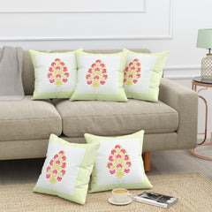 Canvas Blossom Cushion Covers - Premium Printed Designs for Elegant Home Decor