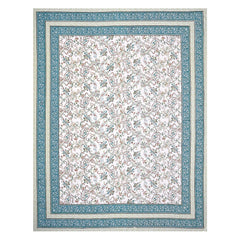 Jaipuri Floral Print Bedsheet With Two Pillow Covers.