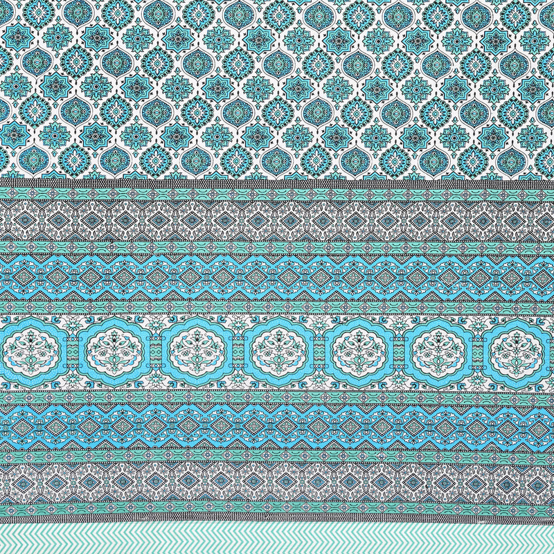 Ethnicjaipuri PURE COMFORT 100% Cotton Rajasthani Bedsheet with 2 Pillow Covers