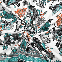 Ethnicjaipuri Cotton floral Bedsheets with Matching Pillow Covers