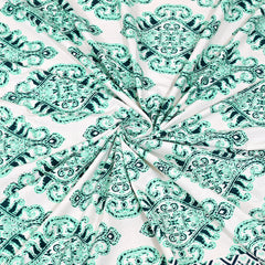 Jaipuri pure cotton printed bedsheet with two pillow covers,