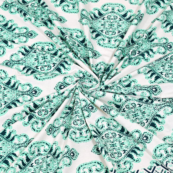Jaipuri pure cotton printed bedsheet with two pillow covers,