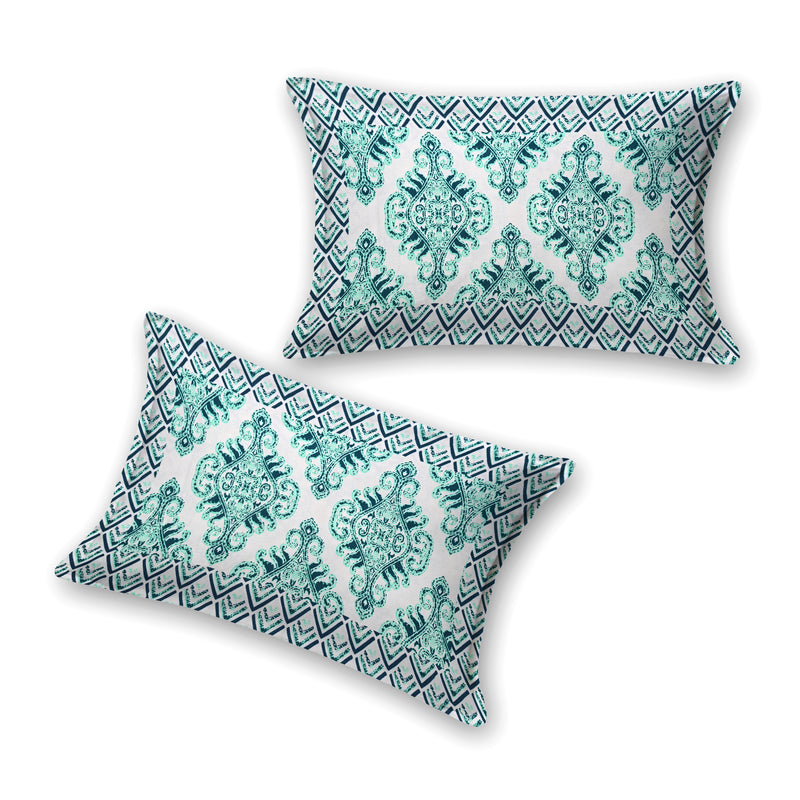 Jaipuri pure cotton printed bedsheet with two pillow covers,