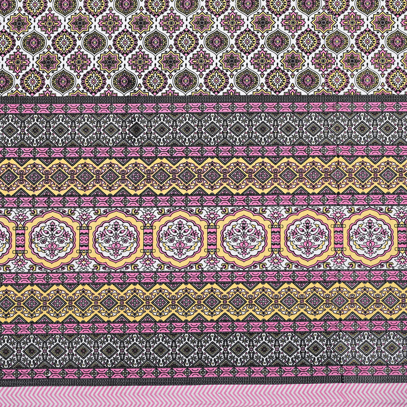 Ethnicjaipuri Pure Comfort Cotton  Bedsheet with 2 Pillow Covers