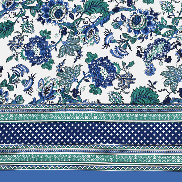 Ethnicjaipuri Dreamy Azure Bedsheet