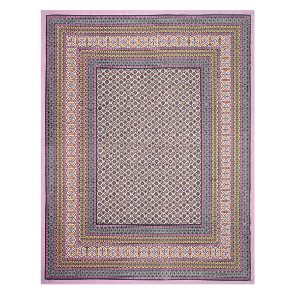 Ethnicjaipuri Pure Comfort Cotton  Bedsheet with 2 Pillow Covers