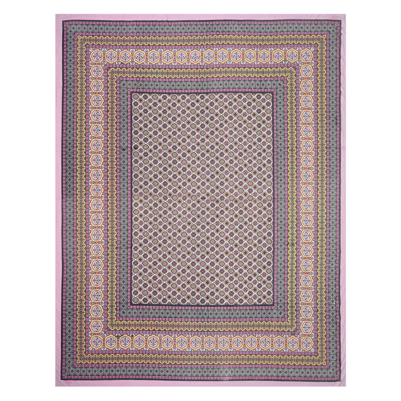 Ethnicjaipuri Pure Comfort Cotton  Bedsheet with 2 Pillow Covers
