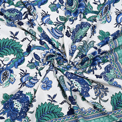 Ethnicjaipuri Dreamy Azure Bedsheet