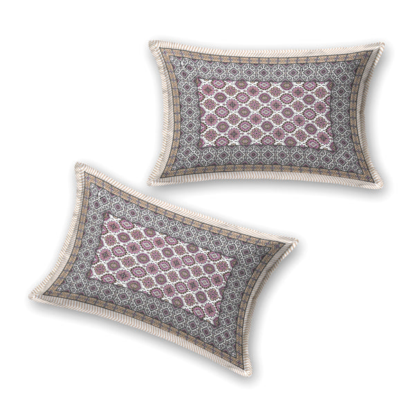 Ethnicjaipuri Pure Comfort Cotton  Bedsheet with 2 Pillow Covers