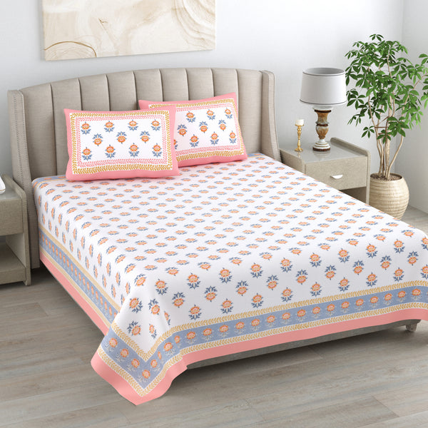 Exquisite Jaipuri Cotton Bedsheet – Soft, Stylish & Breathable