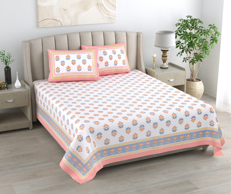 Exquisite Jaipuri Cotton Bedsheet – Soft, Stylish & Breathable