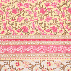 Ethnicjaipuri TOORVI TEXTILE Pure Cotton Flate  Bedsheet with 2 Pillow Covers