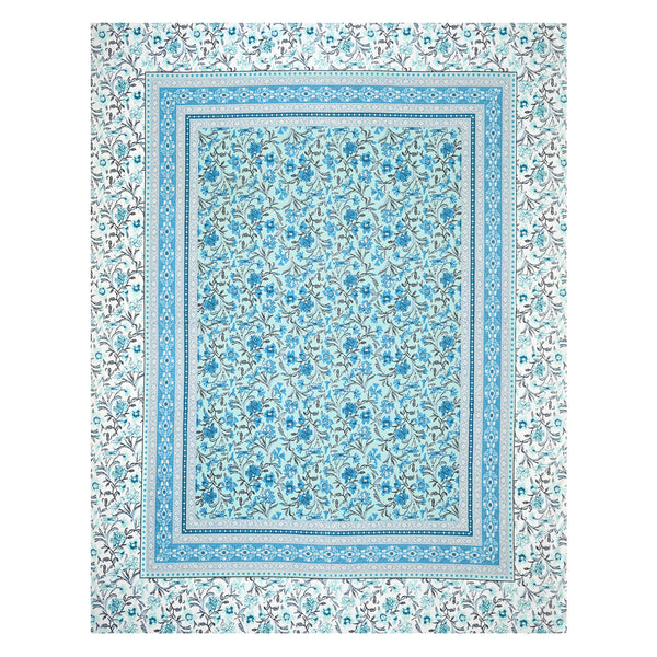 Ethnicjaipuri PURE COMFORT 100% Cotton Jaipuri Block Print Super Badsheet With 2 Plow Covers