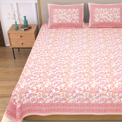Ethnicjaipuri Adelia Cotton Bedsheets with Matching Pillow Covers