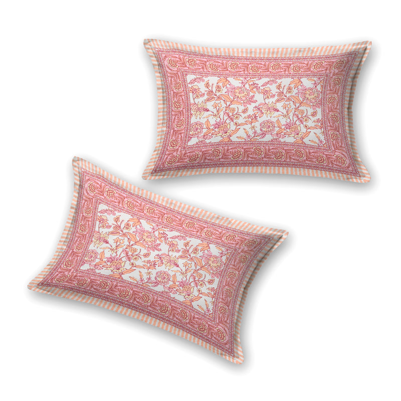 Ethnicjaipuri Adelia Cotton Bedsheets with Matching Pillow Covers